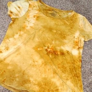 Yellow Tie Dye Tee